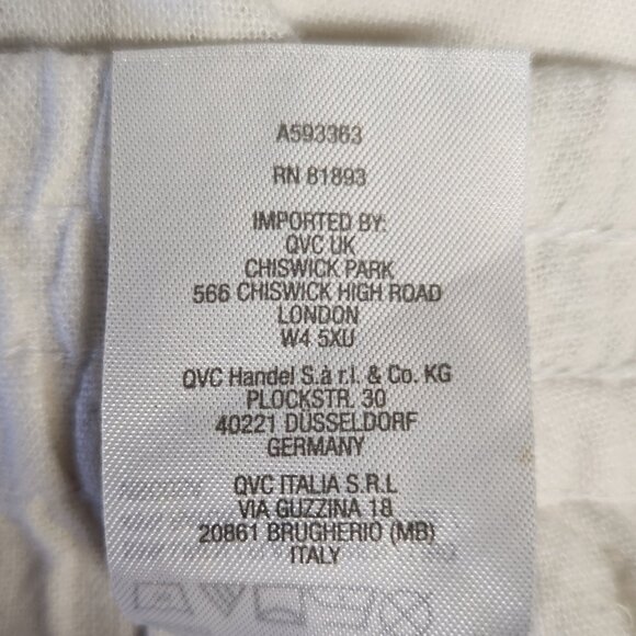 Susan Graver PURE 1X Linen Blend Pull-On Crop Pants with Button Detail - Picture 6 of 6